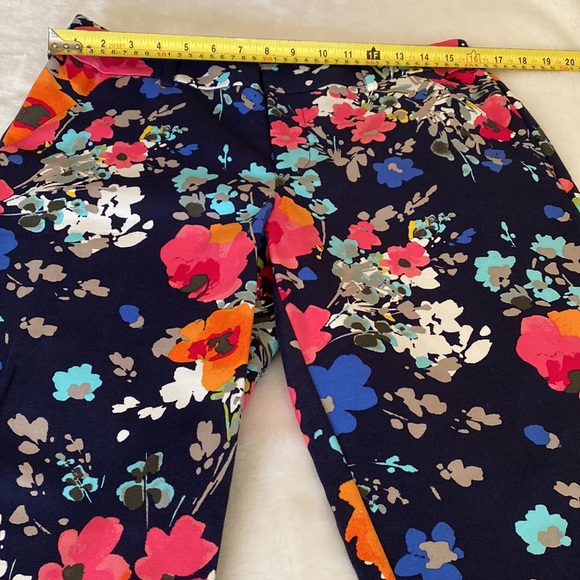 NWOT MERONA Floral Print Ankle Length Pants Size 10 - Picture 5 of 15